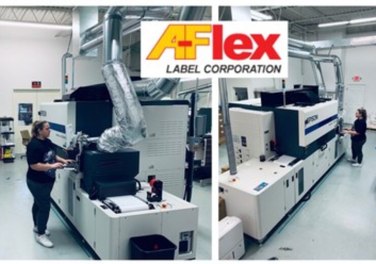 A-Flex标签公司安装爱普生susuppress UV数字标签印刷机